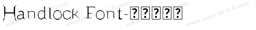 Handlock Font字体转换